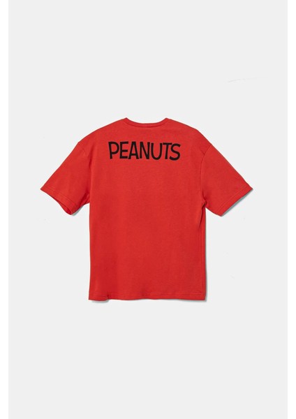 Peanuts Baskılı Pamuklu Regular Fit Bisiklet Yaka T Shirt Erkek Çocuk T Shirt 3x1sc10nı fiyatları