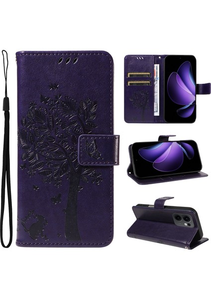 Oppo RENO13 F 5g Telefon Kılıfı Deri Cüzdan Kapaklı Standlı (Yurt Dışından)
