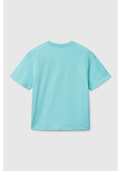 Baskılı Oversize Fit Pamuklu Bisiklet Yaka T Shirt Erkek Çocuk T Shirt 3ı1xc10o4 fiyatları