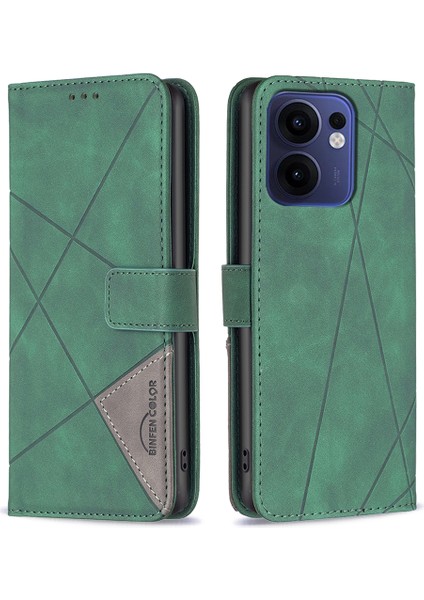 Oppo RENO13 F 5g Deri Telefon Kılıfı Cüzdan Standı (Yurt Dışından)