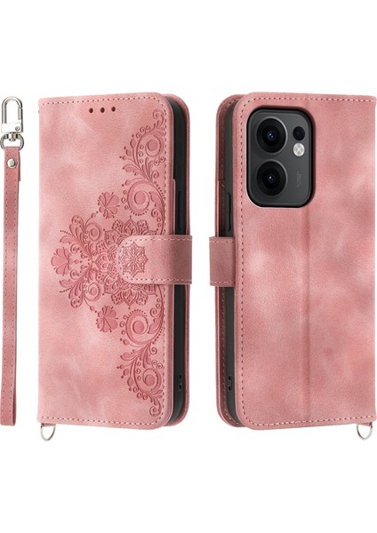 Oppo RENO13 F 5g Pu Deri Cüzdan Telefon Kılıfı Askılı (Yurt Dışından)
