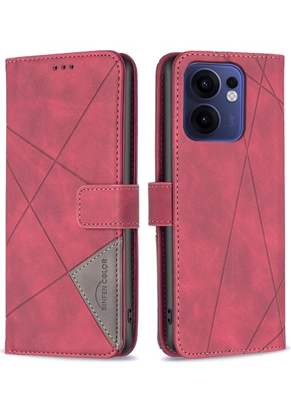 Oppo RENO13 F 5g Deri Telefon Kılıfı Cüzdan Standı (Yurt Dışından)