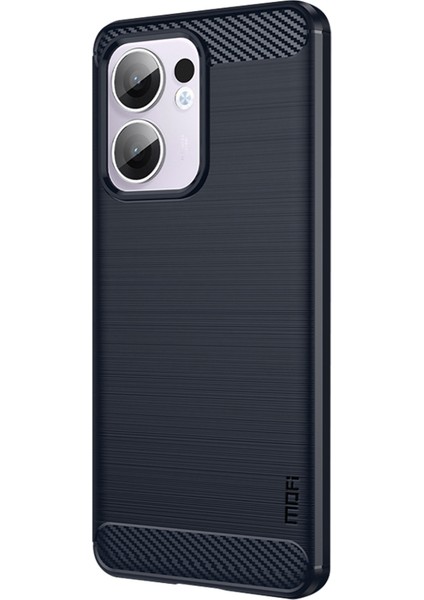 Oppo RENO13 F 4g / 5g Arka Kapak Fırçalanmış Doku Karbon Fiber Yumuşak Tpu Kılıf (Yurt Dışından)