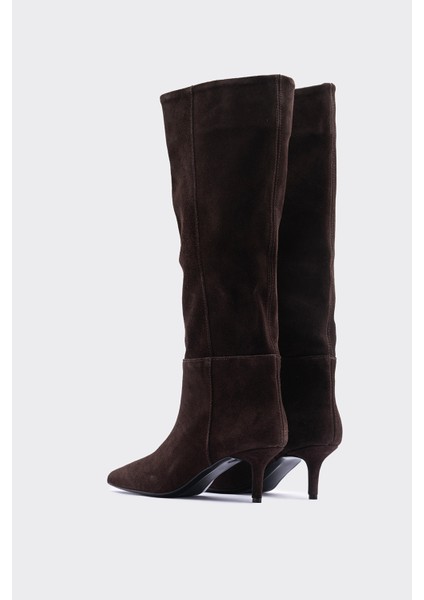 Süet Deri Kahverengi Çizme Darla fırsatları