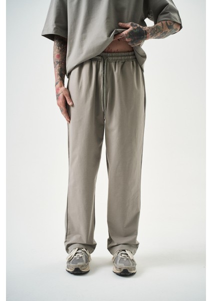 Erkek Basic Baggy Eşofman Altı Gri