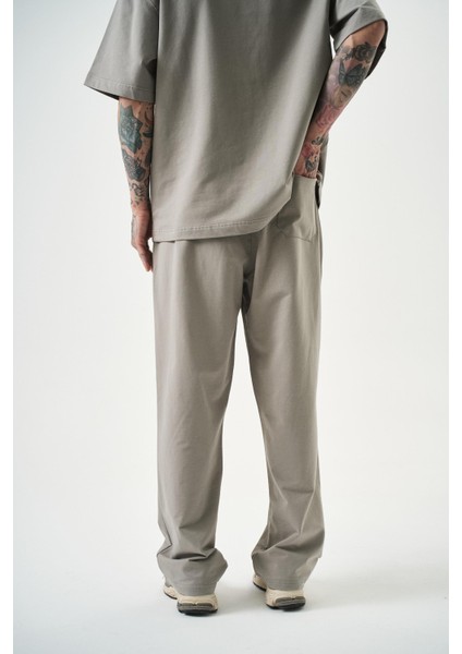 Erkek Basic Baggy Eşofman Altı Gri