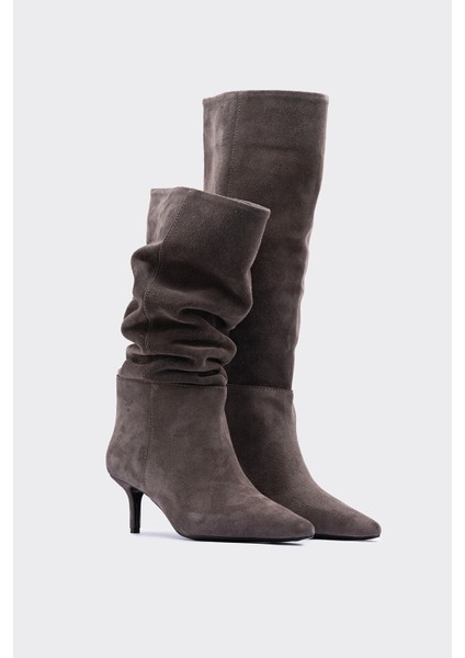 Darla Hakiki Süet Deri Vizon Çizme fiyatları