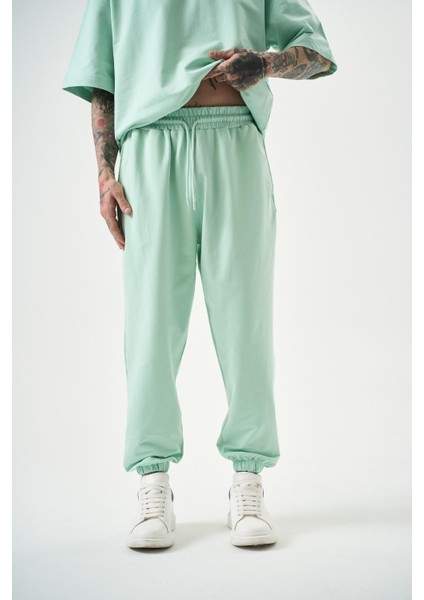Erkek Basic Jogger Eşofman Altı Su Yeşili
