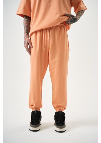 Erkek Basic Jogger Eşofman Altı Şeftali