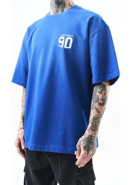 Erkek Ninety Baskılı Oversize T-Shirt Saks indirimleri
