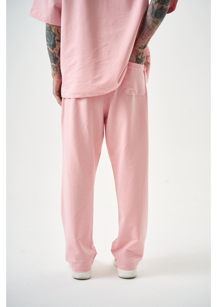 Erkek Basic Baggy Eşofman Altı Somon