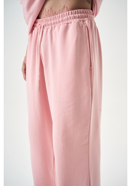 Erkek Basic Baggy Eşofman Altı Somon