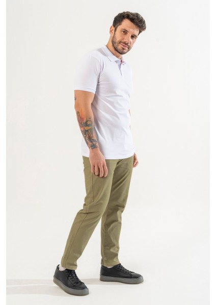 Slim Fit Özel Kumaş / Premium Quality Erkek Polo Yaka T-Shirt