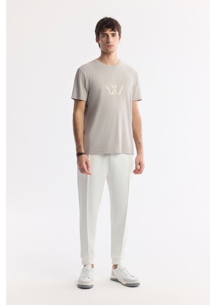 Erkek Vizon Bisiklet Yaka Baskılı Shoft Touch Flamlı T-Shirt A51Y1106 indirimleri