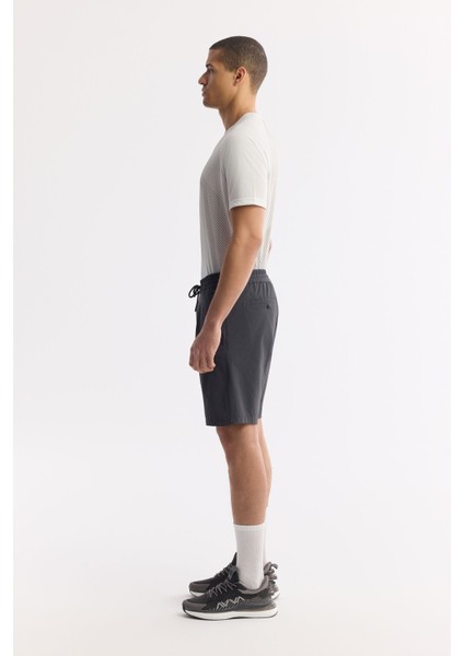 Erkek Antrasit Beli Lastikli Gofreli Bi-Stretch Relaxed Fit Şort A51Y3652 fiyatları