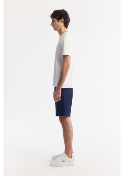 Erkek Ekru Bisiklet Yaka Baskılı Bi Stretch Interlok T-shirt A51y1044 fırsatları
