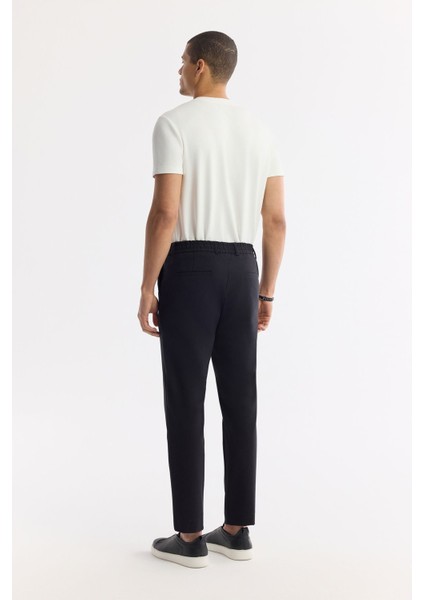 Erkek Siyah Slim Fit Beli Lastikli Bi Stretch Kumaş Pantolon A51y3077 modelleri