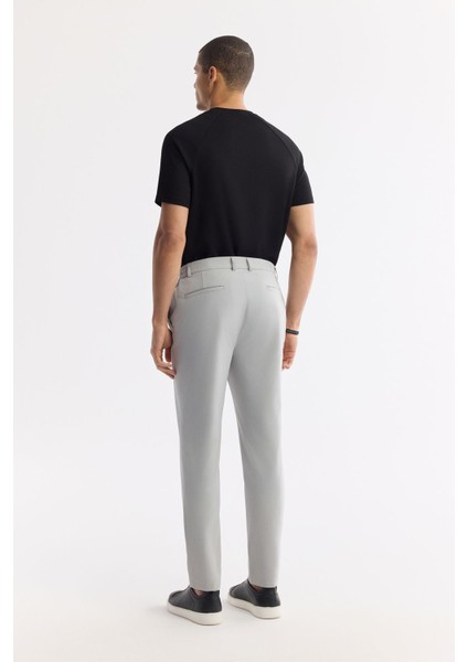 Erkek Açık Gri Slim Fit Beli Lastikli Bi Stretch Kumaş Pantolon A51y3077 modelleri