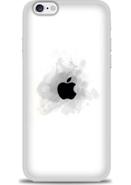 iPhone 6 Plus Kılıf Hd Baskılı - Siyah Elma