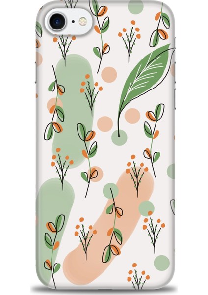 Apple iPhone Se 2020 Kılıf Hd Baskılı - Flower Pattern