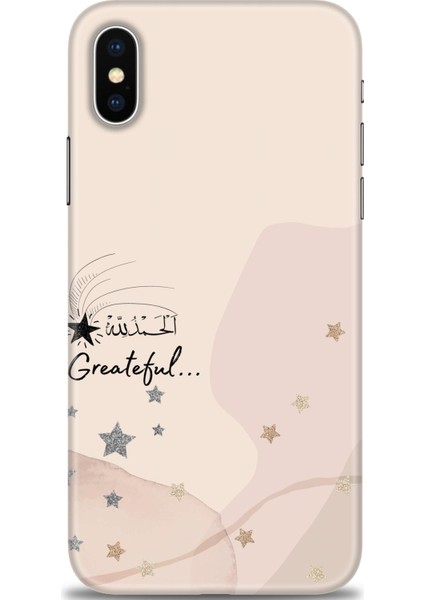 Apple iPhone Xs Kılıf Hd Baskılı - Greateful