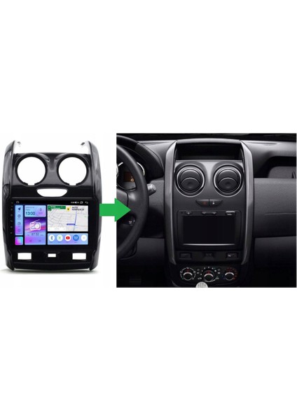 Dacia Duster - Araç Multimedya Ekran - 6gb 128GB - Büyük - Piano Black - 2013 - 2017 - 9 Inch - Upg - Myway fırsatları