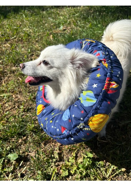 Kedi ve Köpek Operasyon Boyunluk,yakalık,yastık (Xl Dış Çap: 45 Cm) % 100 Koruma Kumaş Huni Model 02