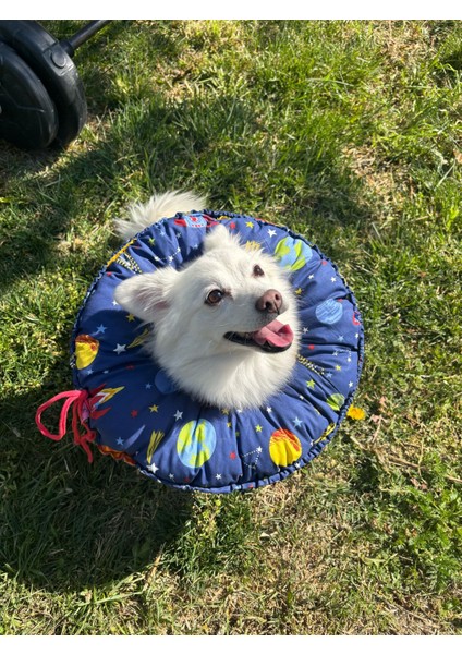 Kedi ve Köpek Operasyon Boyunluk,yakalık,yastık (Xl Dış Çap: 45 Cm) % 100 Koruma Kumaş Huni Model 02