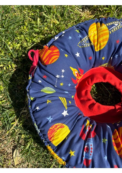 Kedi ve Köpek Operasyon Boyunluk,yakalık,yastık (Xl Dış Çap: 45 Cm) % 100 Koruma Kumaş Huni Model 02