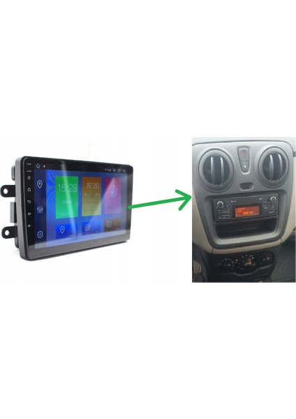 Dacia Dokker - Araç Multimedya Ekran - 6gb 128GB - S - Black - 2012 - 2020 - 9 Inch - Upg - Myway indirimleri