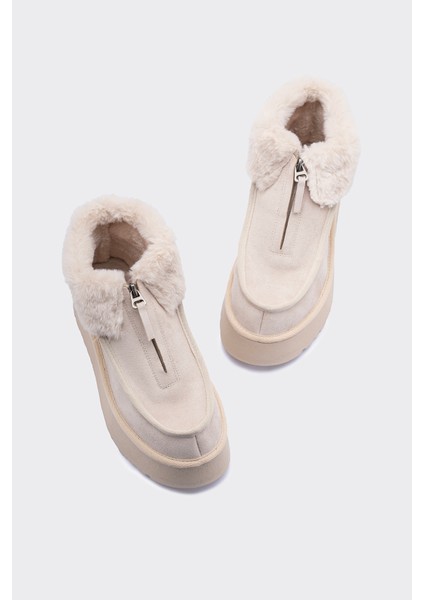 Boss Bej Süet Kadın Bot modelleri