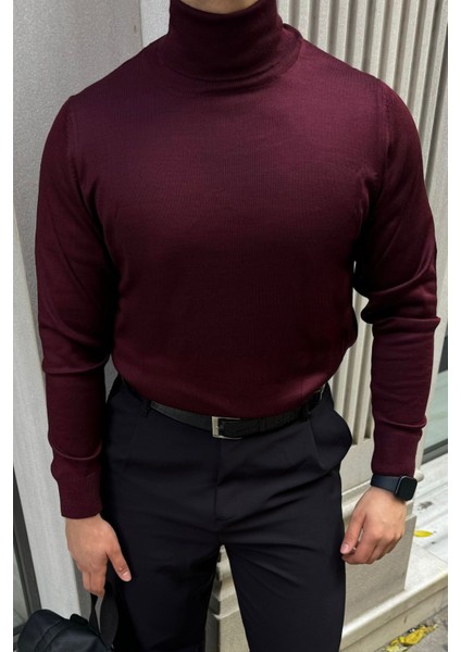 Erkek Standart Fit Normal Kesim Tam Balıkçı Yaka Triko Kazak modelleri
