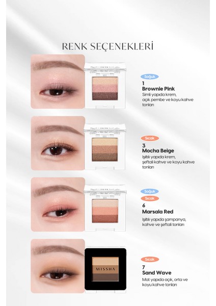 Yumuşak Dokulu, Dökülme Yapmayan 3 Renkli Göz Farı Triple Shadow (No.14 Dewy Apricot)