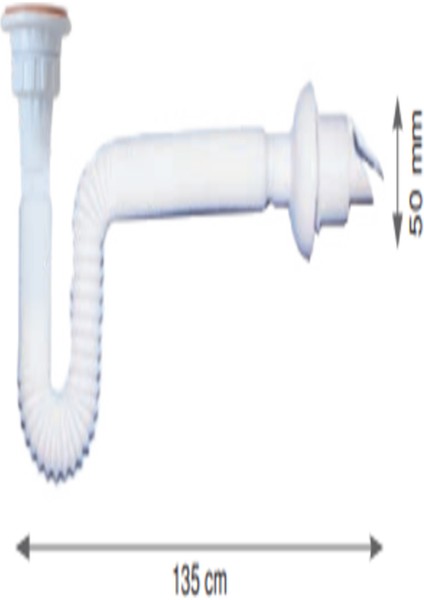 Rekorlu Cekvalflı Uzun Lavabo Sifonu