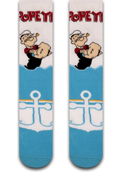 Captan Temel Reis Renkli Kadın Çorap