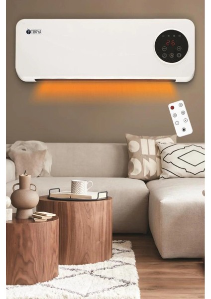 TR-528 Uzaktan Kumandalı Duvar Tipi Fanlı Isıtıcı