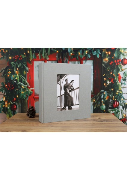 10x15 cm 500'lük Koton Desenli Lüks Klasör Tipi Fotoğraf Albümü (Vizon) modelleri