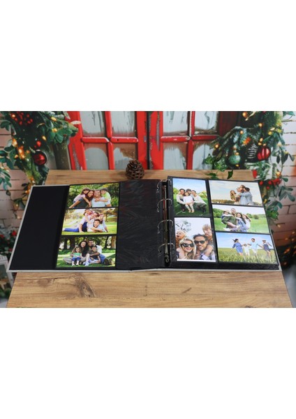 10x15 cm 500'lük Koton Desenli Lüks Klasör Tipi Fotoğraf Albümü (Vizon) fiyatları