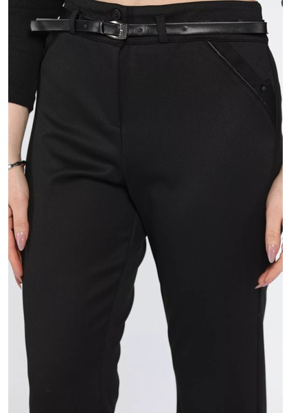 Büyük Beden Kadın Kemerli Kumaş Pantolon fırsatları