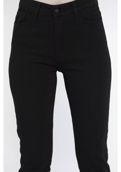 Yüksek Bel Likralı Kadın Slim Fit Jean Pantolon fırsatları