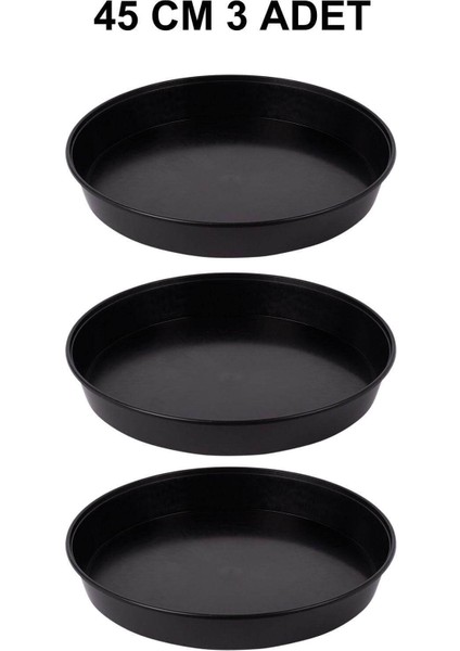 Yuvarlak Saksı Altlığı 45 cm 3 Adet