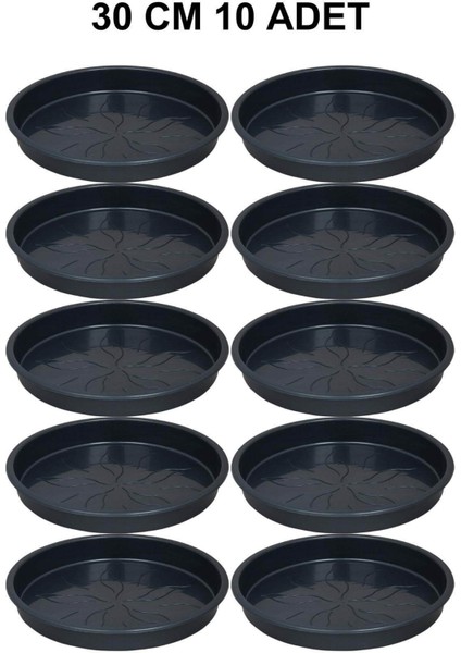 Yuvarlak Saksı Altlığı 30 cm 10 Adet