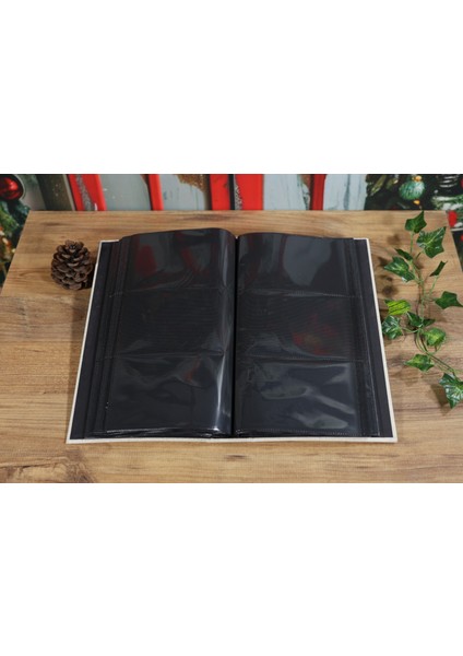 10x15 cm 300'lük Koton Desenli Lüks Fotoğraf Albümü (Krem) indirimleri