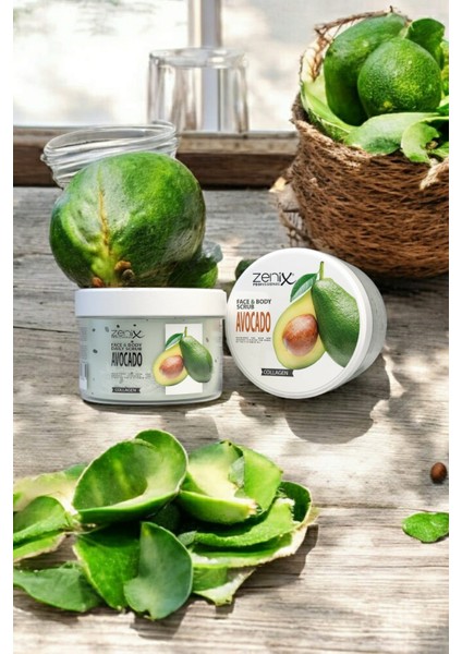 Zenıx Professıonel Avokado & Collagen Yüz ve Vücut Peeling