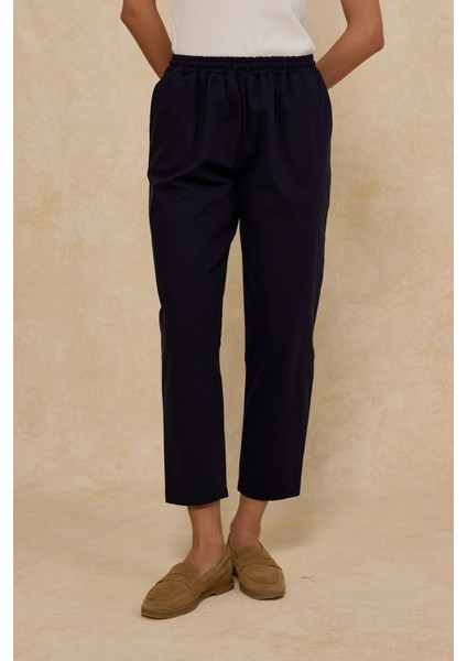 Ithal Polyviscon Kumaş Jogger Pantolon Siyah