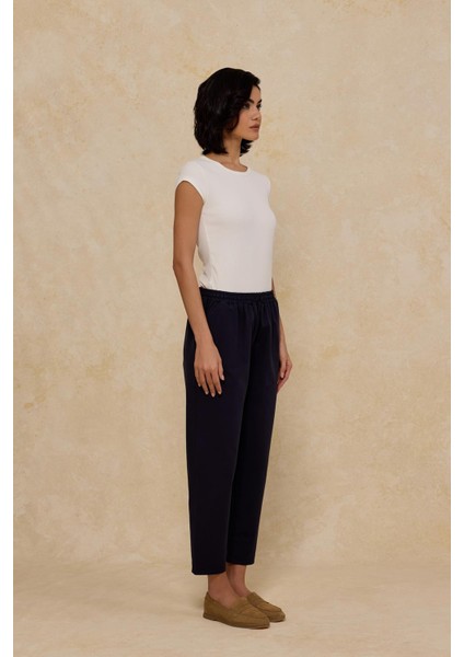 Ithal Polyviscon Kumaş Jogger Pantolon Siyah