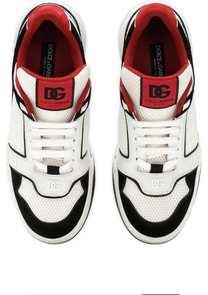 Mixed Material New Roma Sneakers
