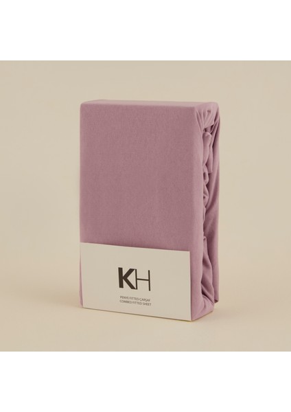 Penye Fitted Çarşaf Tek Kişilik 100 x 200+30 cm Pembe