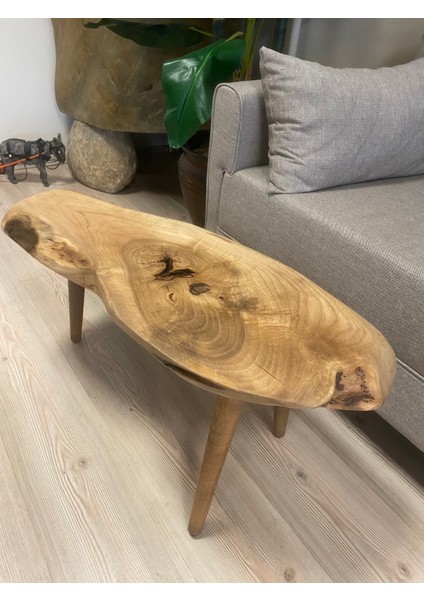 2180052 Ceviz El Yapımı Kütük Orta Sehpa 80 x 30, Yükseklik:47 fiyatları