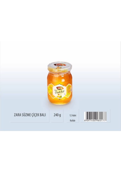 Sivas Zara Süzme Çiçek Balı 240 gr.